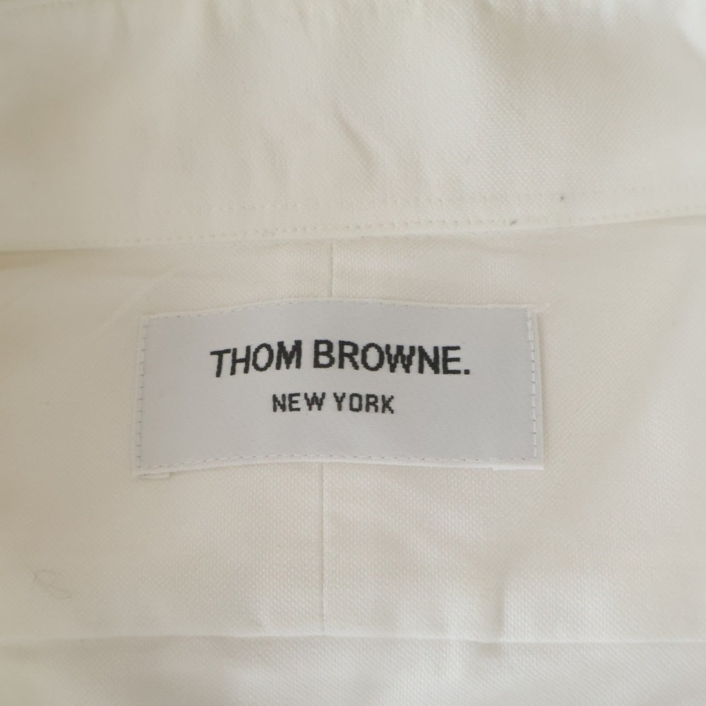 THOM BROWNE(トムブラウン) オックスフォード コットン 長袖シャツ ホワイト
