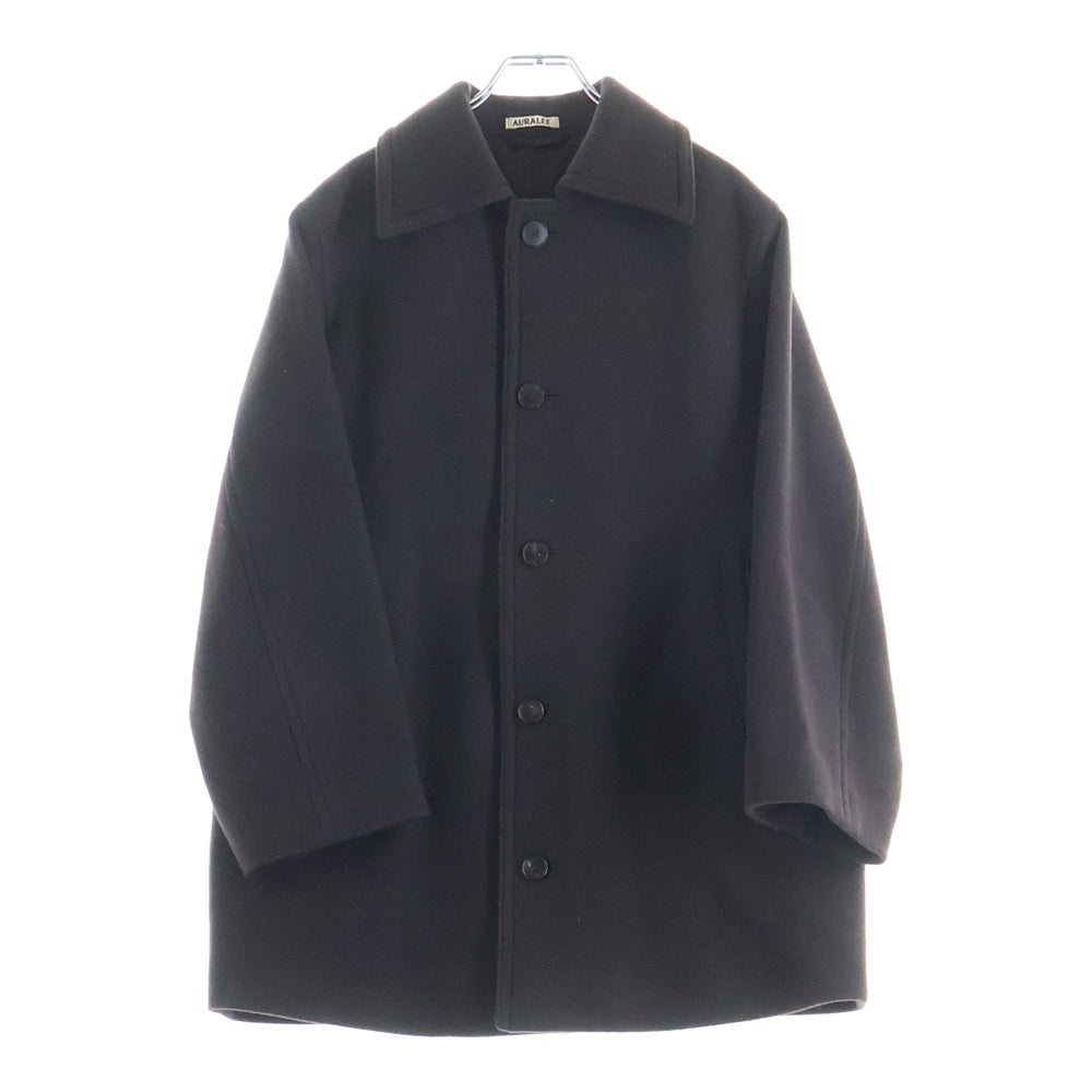 AURALEE(オーラリー) 21AW DOUBLE CLOTH LIGHT MELTON HALF COAT ダブル クローズ ライトメルトン ハーフコート レディース ブラウン A21AC04LM