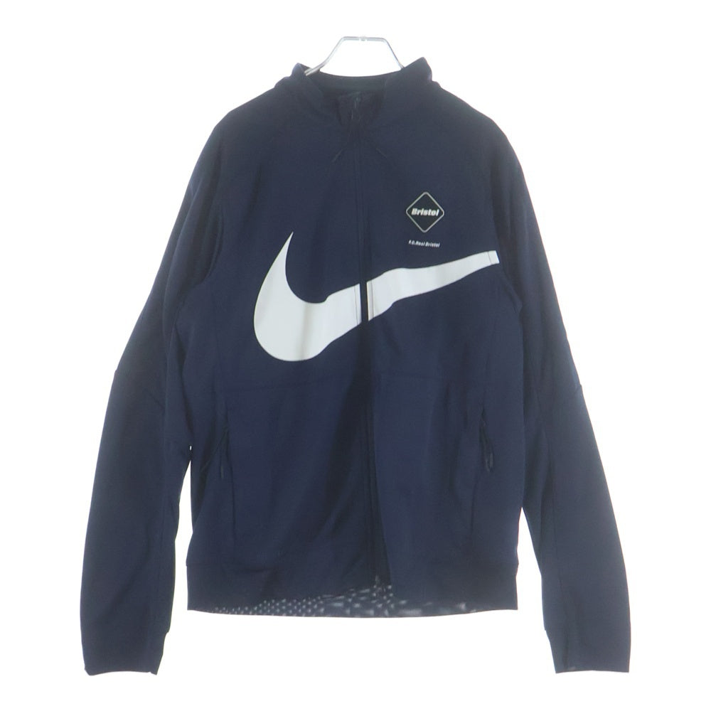F.C.R.B./F.C.Real Bristol/FCRB(エフシーアールビー/エフシーレアルブリストル) 15AW ×NIKE DRI-FIT PDK JACKET ナイキ ドライフィット ジップアップ トラック ジャケット ネイビー 789516-451