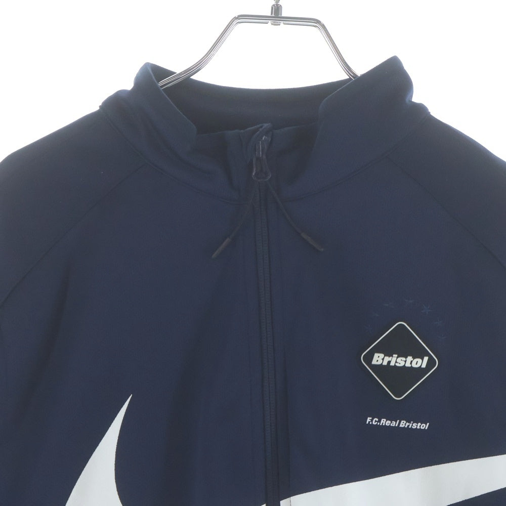 F.C.R.B./F.C.Real Bristol/FCRB(エフシーアールビー/エフシーレアルブリストル) 15AW ×NIKE DRI-FIT PDK JACKET ナイキ ドライフィット ジップアップ トラック ジャケット ネイビー 789516-451
