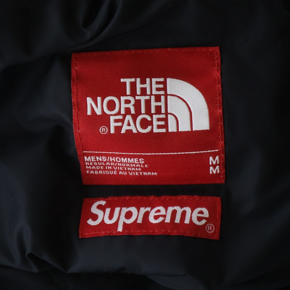 SUPREME(シュプリーム) 21SS ×THE NORTH FACE Studded Nuptse Pant ザノースフェイス スタッズヌプシパンツ 総柄 トラウザー ブラック/シルバー ND42101I