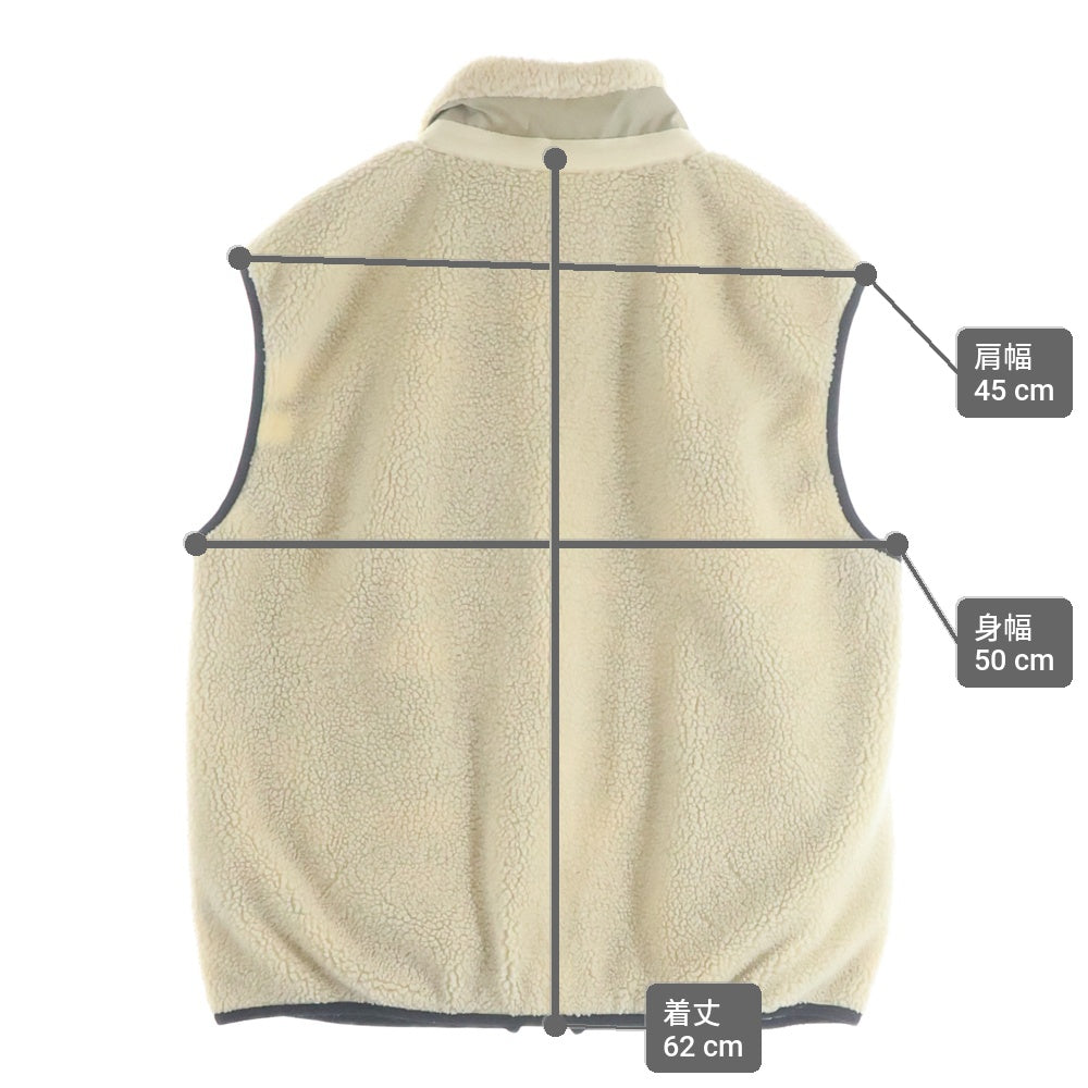 MAISON KITSUNE(メゾンキツネ) 15AW フリース ベスト ジャケット クリーム KML-0551-B