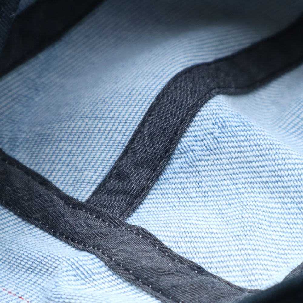 SUPREME(シュプリーム) 20AW Logo Stripe Jacquard Denim Camp Cap ロゴストライプジャガードデニムキャンプキャップ 帽子 インディゴ