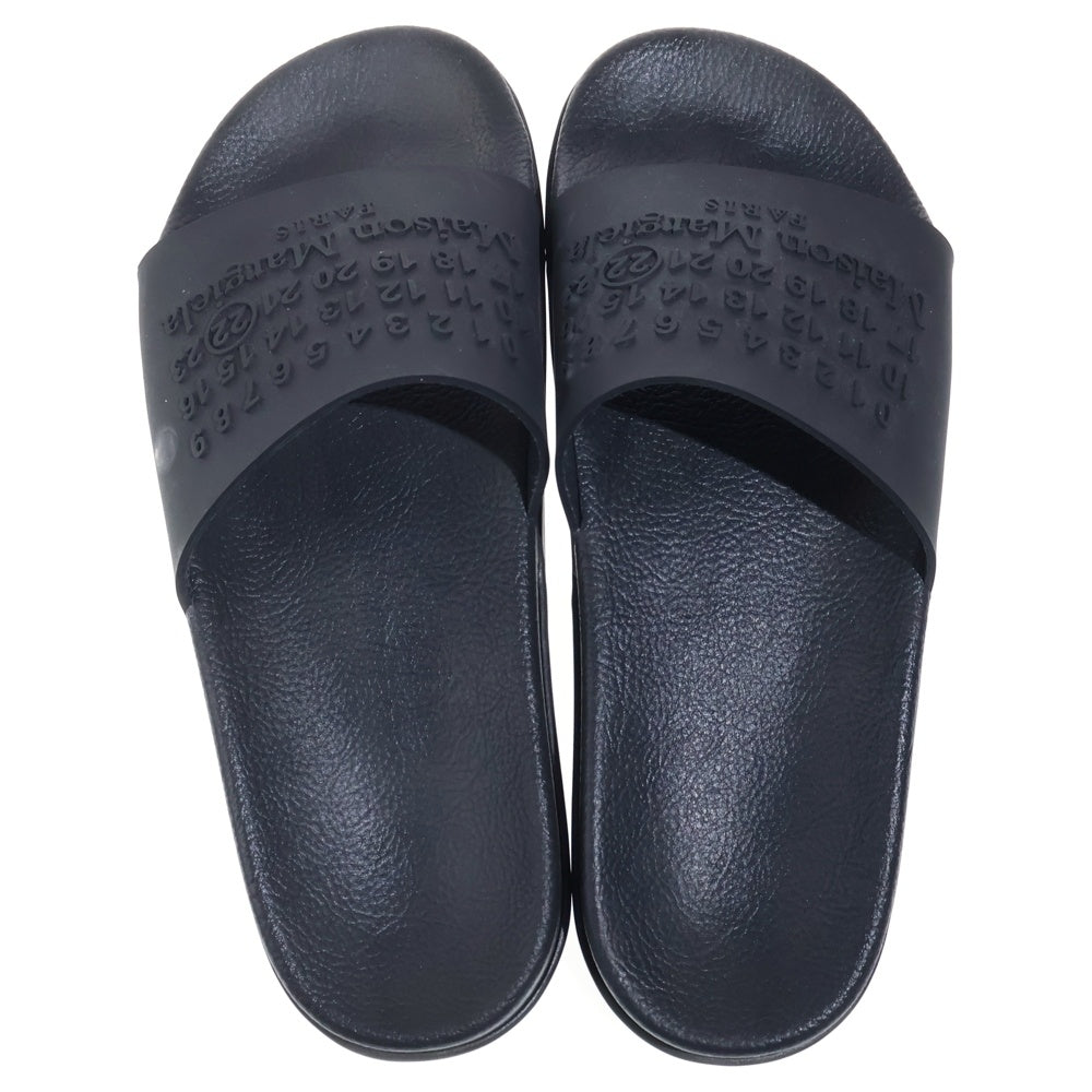 Maison Margiela(メゾンマルジェラ) カレンダーロゴ ラバーサンダル シューズ ブラック
