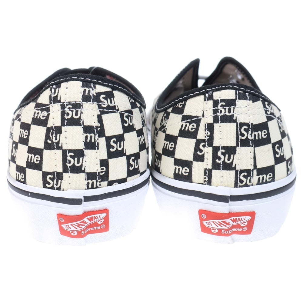 VANS(ヴァンズ) 16AW ×Authentic Checker Logo バンズ オーセンティック チェックロゴ ローカットスニーカー シューズ ブラック/ホワイト US11/29cm VN000Q0DJLW