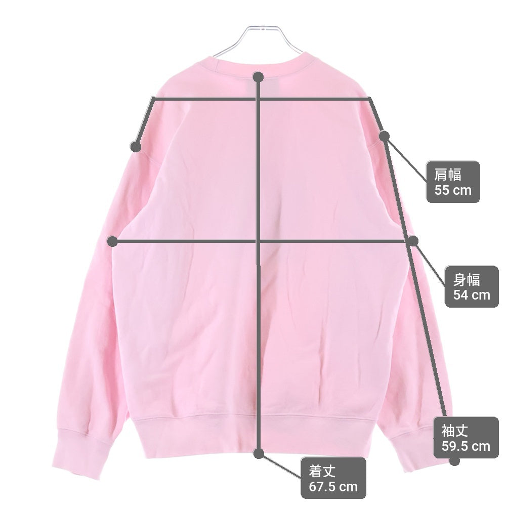 SUPREME(シュプリーム) 21SS ×HYSTERIC GLAMOUR Crewneck ヒステリックグラマー クルーネック 長袖スウェットトレーナー ピンク