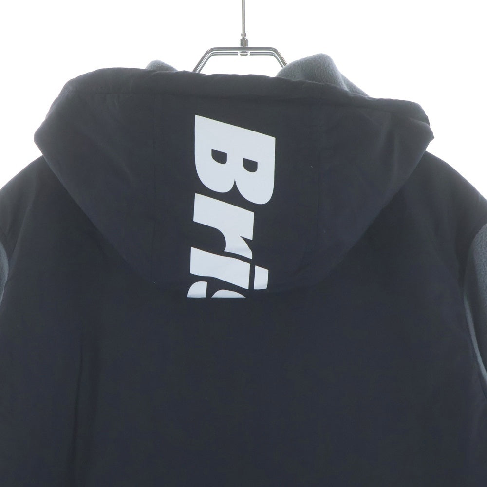 F.C.R.B./F.C.Real Bristol/FCRB(エフシーアールビー/エフシーレアルブリストル) 16SS POLARTEC FLEECE HYBRID BLOUSON ポーラテック フリース フーデッドジャケット グレー/ブラック FCRB-167020