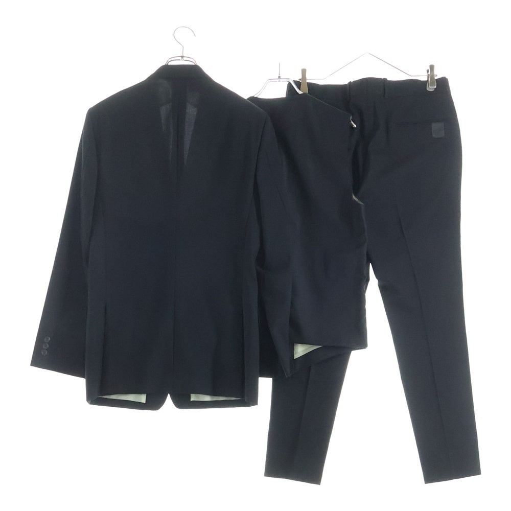 N.HOOLYWOOD(エヌハリウッド) ノッチドラペル 2B 3ピース テーラードジャケット ベスト スラックスパンツ ブラック 92606