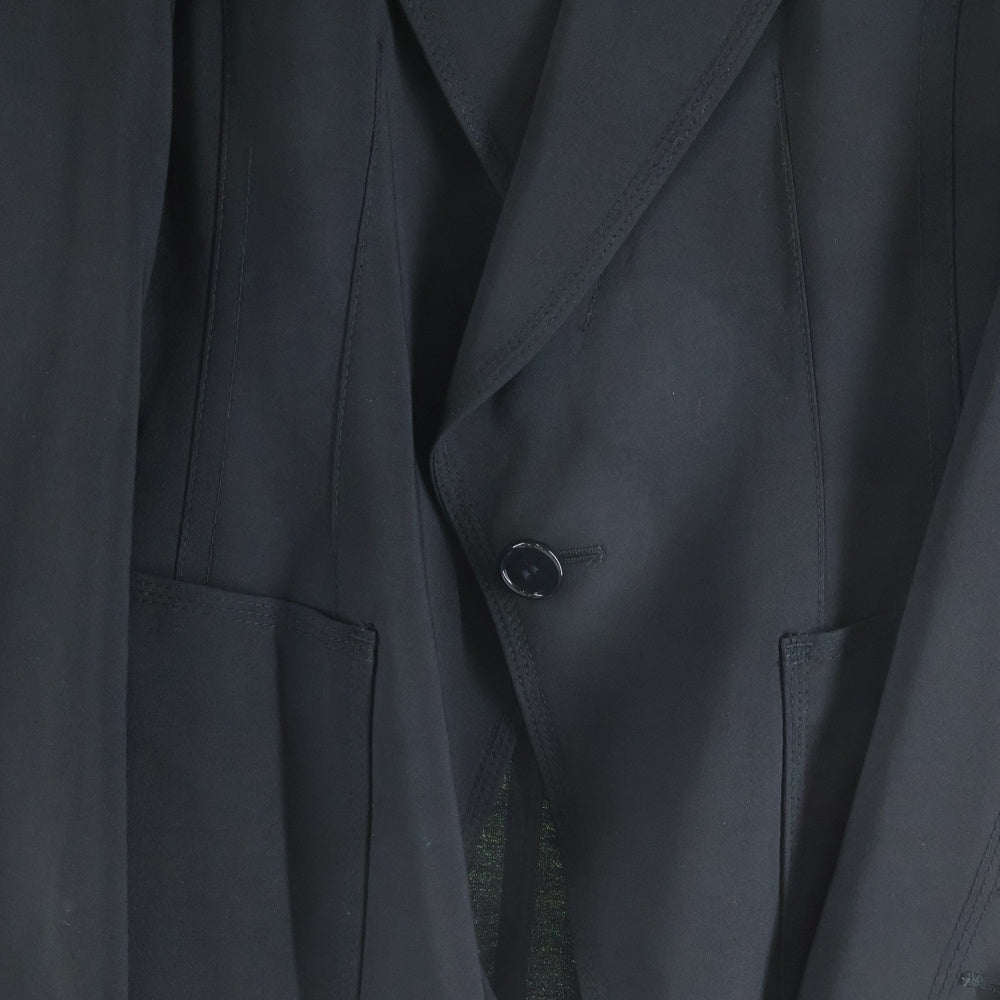 JUNYA WATANABE COMME des GARCONS(ジュンヤワタナベ コムデギャルソン) ウール ポリステッチ 1B テーラードジャケット ブラック JE-J066