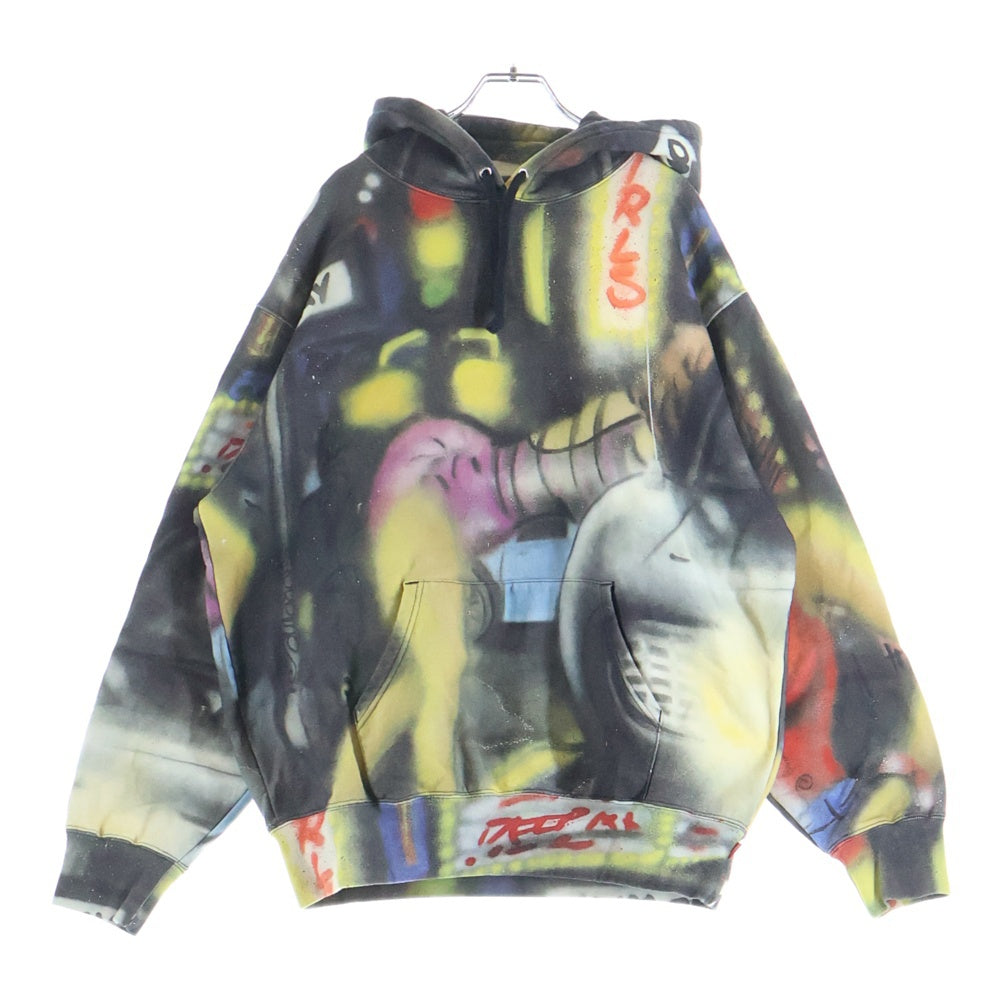 SUPREME(シュプリーム) 21AW Lady Pink Hooded Sweatshirt レディーピンク 総柄 プルオーバー スウェットパーカー マルチ