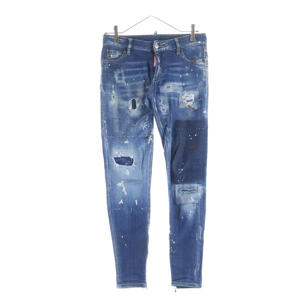 DSQUARED2(ディースクエアード) 18AW SUPER SKINNY JEAN スーパー スキニー ジーンズ デニムパンツ インディゴ レディース S72LB0131 S30342