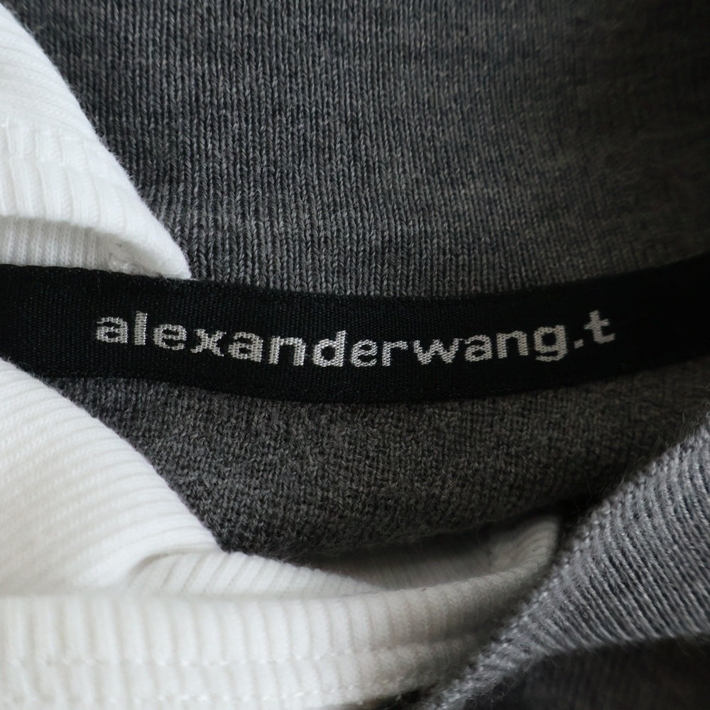 ALEXANDER WANG(アレキサンダーワン) レイヤード 長袖ニット セーター グレー レディース