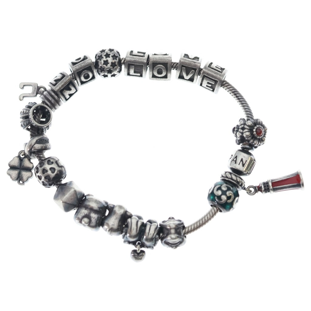 PANDORA(パンドラ) マルチモチーフ ビジューブレスレット シルバー