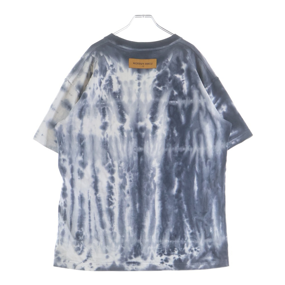 LOUIS VUITTON(ルイヴィトン) 22AW タイダイ ロゴプリント クルーネック 半袖Tシャツカットソー グレー RM222 NPL HNY87W