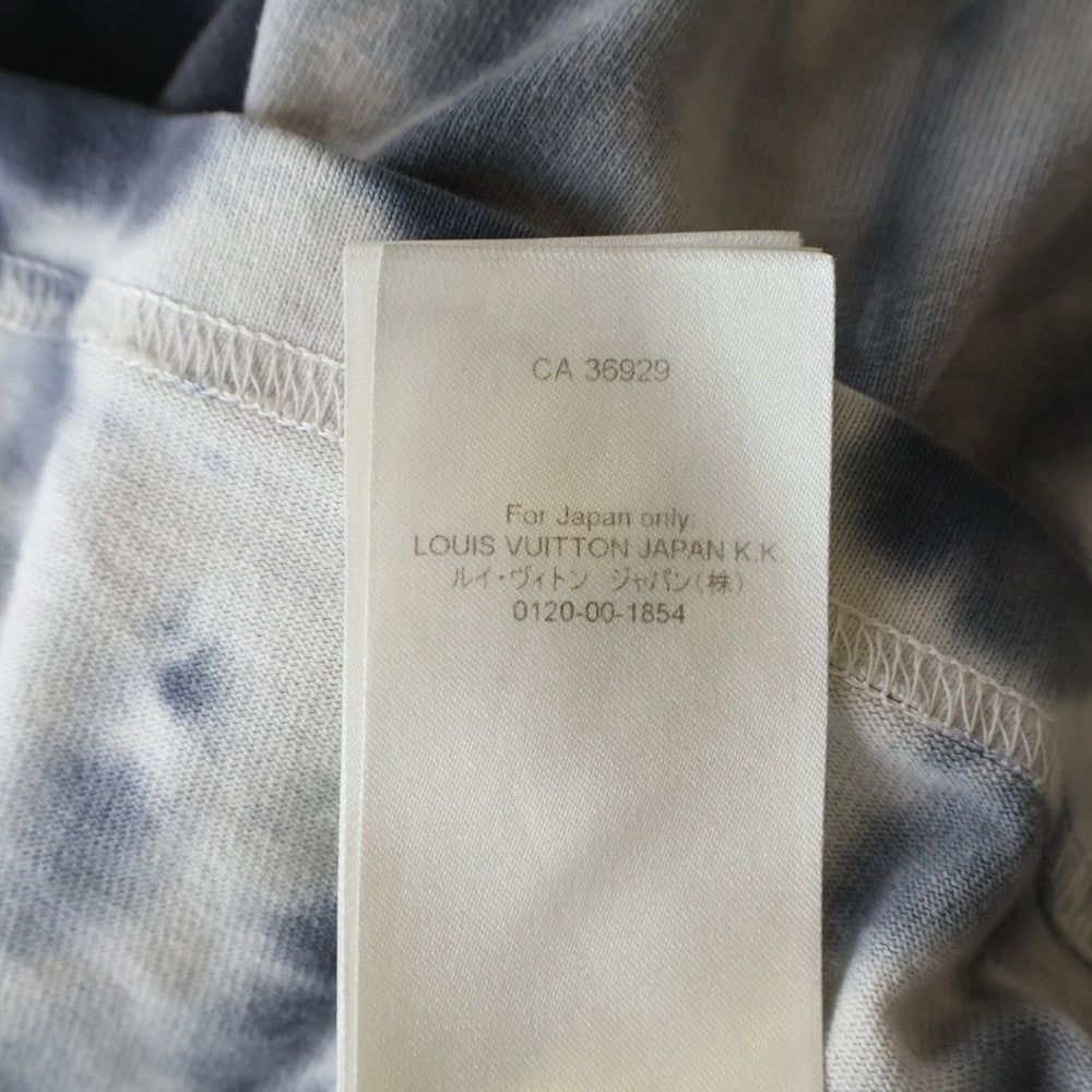 LOUIS VUITTON(ルイヴィトン) 22AW タイダイ ロゴプリント クルーネック 半袖Tシャツカットソー グレー RM222 NPL HNY87W