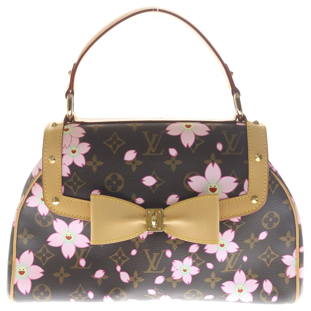 LOUIS VUITTON(ルイヴィトン) サックレトロPM モノグラム チェリーブロッサム ハンドバッグ ブラウン M92012 CA0023 レディース
