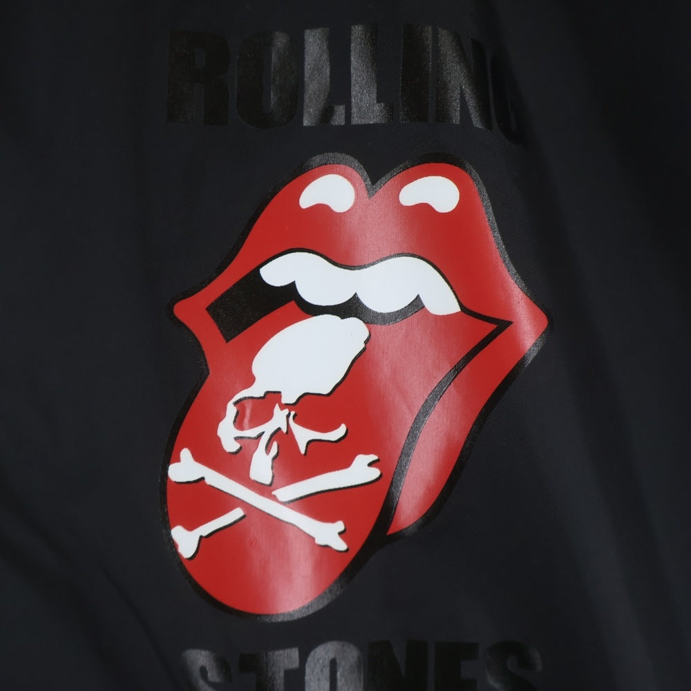 mastermind JAPAN(マスターマインドジャパン) ×ROLLING STONES ローリングストーンズ コーチジャケット ブラック
