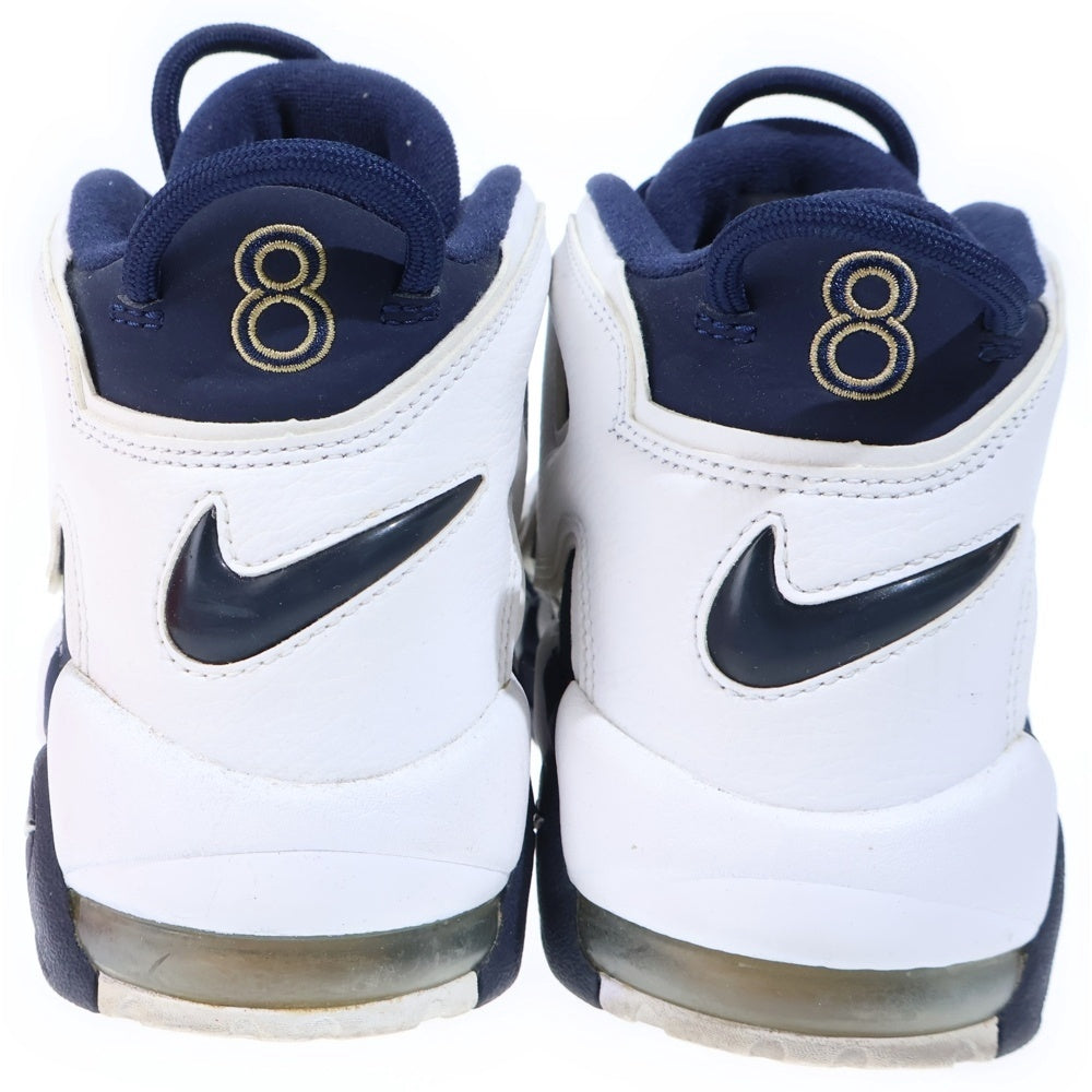 NIKE(ナイキ) AIR MORE UPTEMPO Olinpic エアモアアップテンポ オリンピック ハイカットスニーカー ホワイト/ネイビー US10.5/28.5cm 414962-104