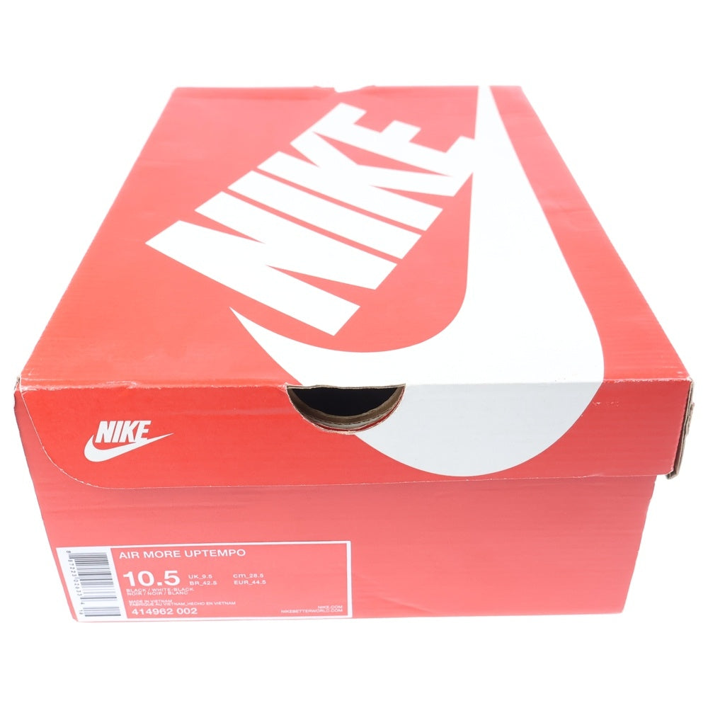 NIKE(ナイキ) AIR MORE UPTEMPO エアモアアップテンポ ハイカットスニーカー ブラック US10.5/28.5cm 414962-002