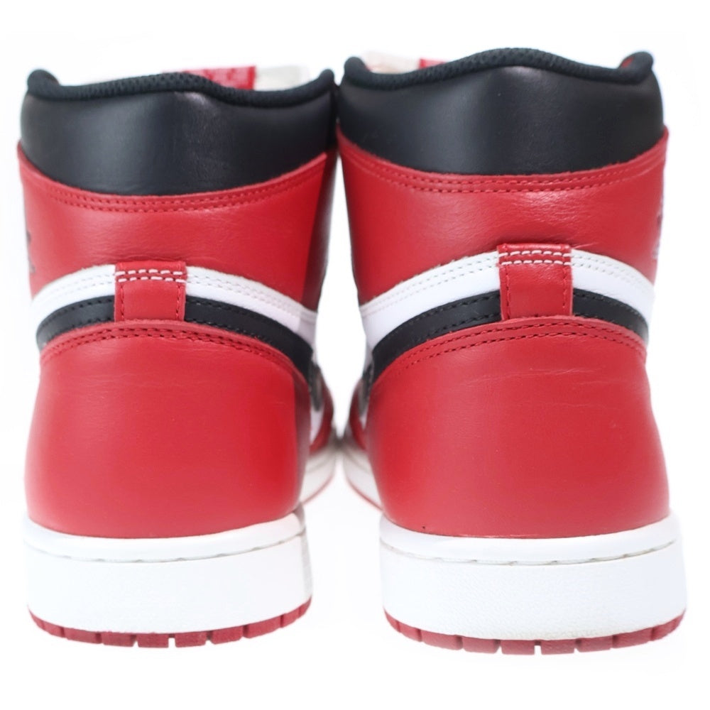NIKE(ナイキ) 【観賞用 2015年製】AIR JORDAN 1 RETRO HIGH CHICAGO エアジョーダン1 シカゴ ハイスニーカー レッド/ホワイト US10.5/28.5cm 555088-101