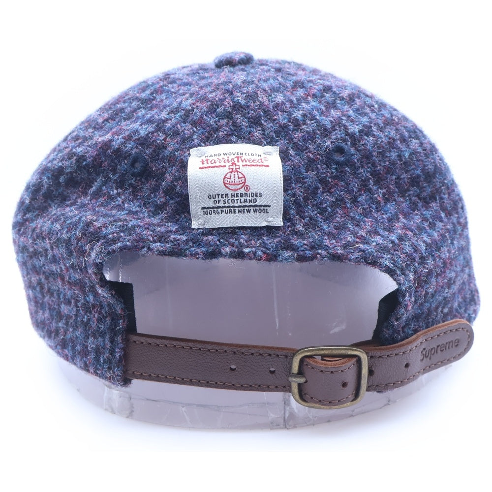 SUPREME(シュプリーム) 24AW Harris Tweed 6Panel Cap ハリスツイード 6パネル キャップ パープル