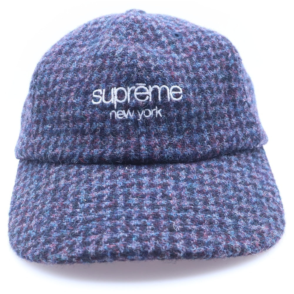 SUPREME(シュプリーム) 24AW Harris Tweed 6Panel Cap ハリスツイード 6パネル キャップ パープル