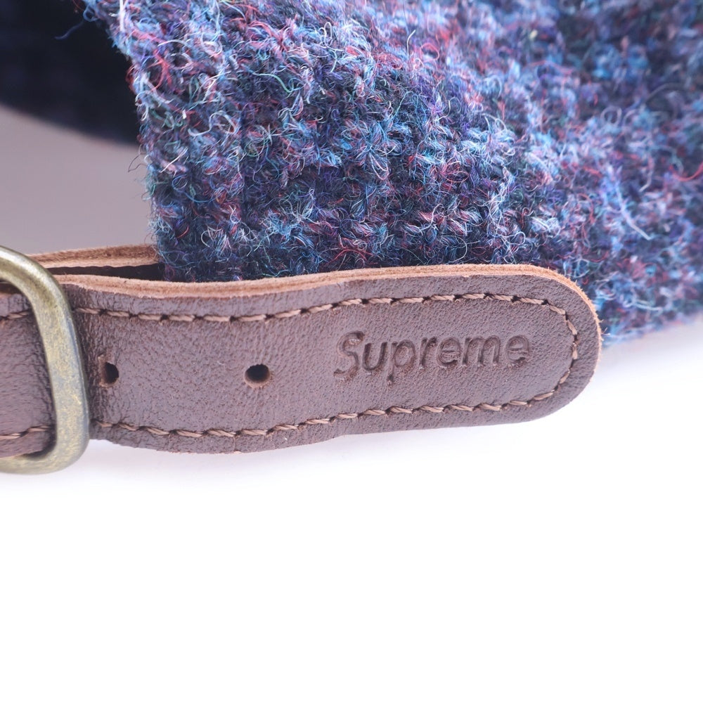 SUPREME(シュプリーム) 24AW Harris Tweed 6Panel Cap ハリスツイード 6パネル キャップ パープル