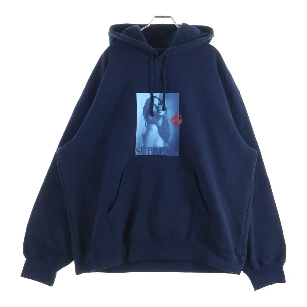 SUPREME(シュプリーム) 24AW Kate Moss Hooded Sweatshirt ケイトモス フォトプリント スウェットパーカー ネイビー