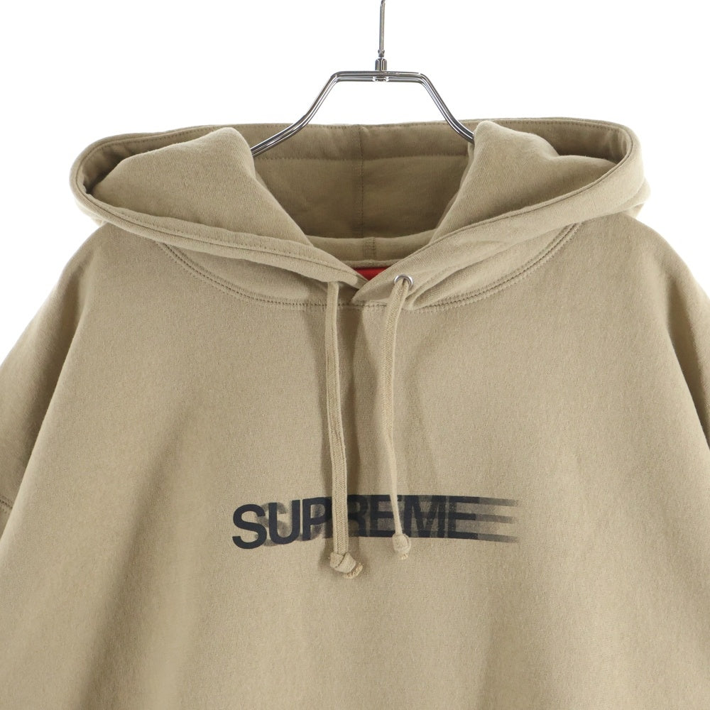 SUPREME(シュプリーム) 23SS Motion Logo Hooded Sweatshirt モーションロゴ プルオーバースウェットパーカー フーディー ベージュ