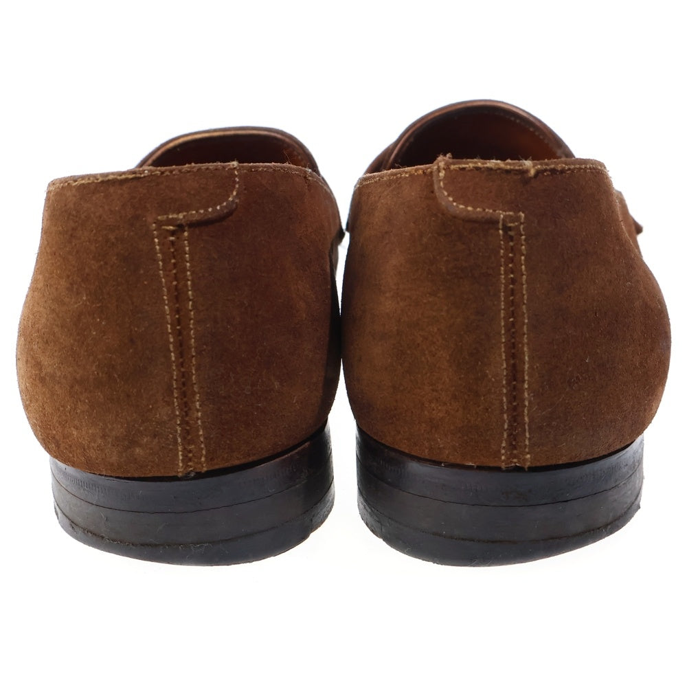 JOHN LOBB(ジョンロブ) コインローファー スウェードレザーシューズ 革靴 ブラウン 6 1/2