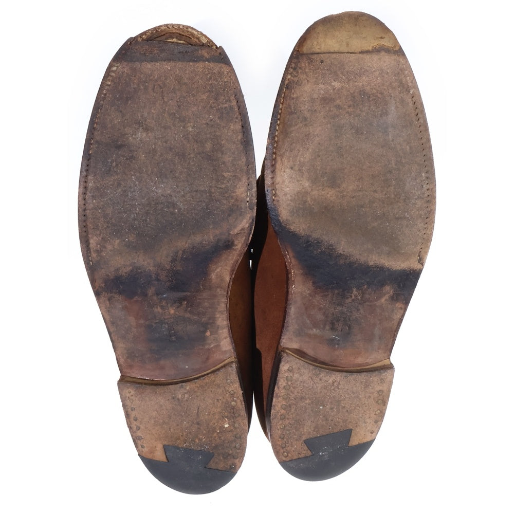 JOHN LOBB(ジョンロブ) コインローファー スウェードレザーシューズ 革靴 ブラウン 6 1/2