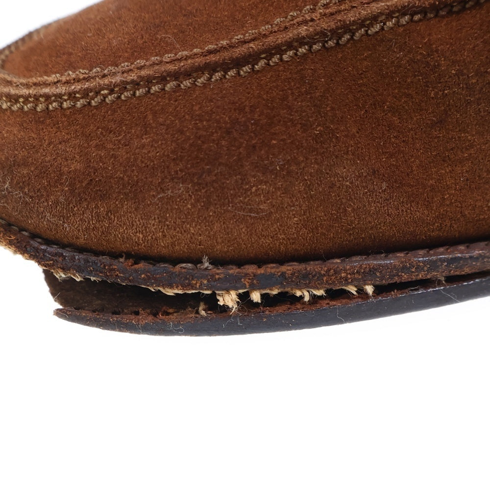 JOHN LOBB(ジョンロブ) コインローファー スウェードレザーシューズ 革靴 ブラウン 6 1/2