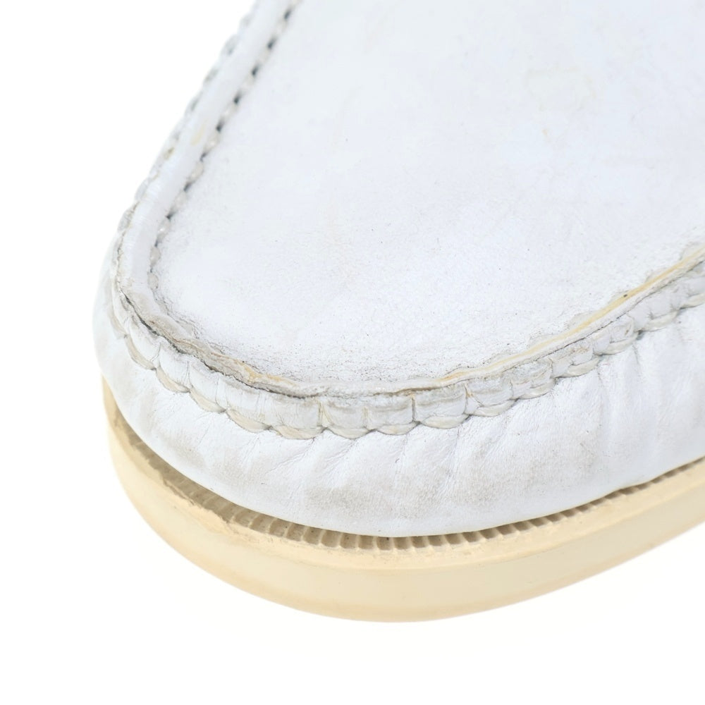 PARABOOT(パラブーツ) レザーコインローファー スリッポンシューズ 革靴 ホワイト 7