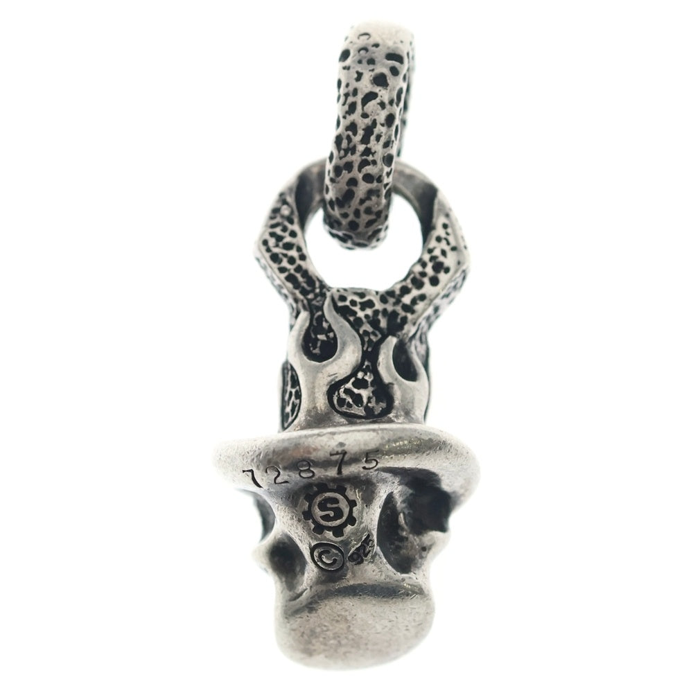 STARLINGEAR(スターリンギア) マイクロダンテ フレイム スカルペンダント シルバー