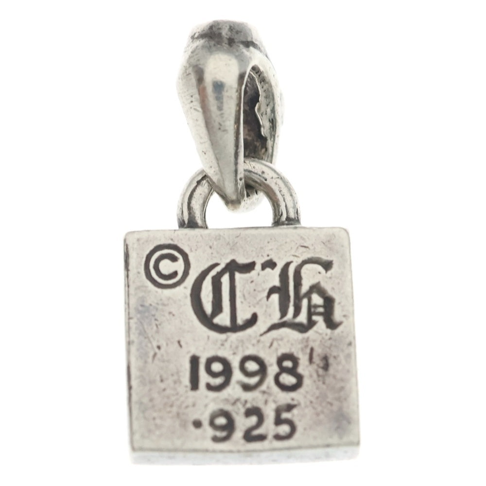 CHROME HEARTS(クロムハーツ) FRAMED CH PLUS EMERALD フレームドCHプラス アフターエメラルド チャーム ペンダントトップ シルバー