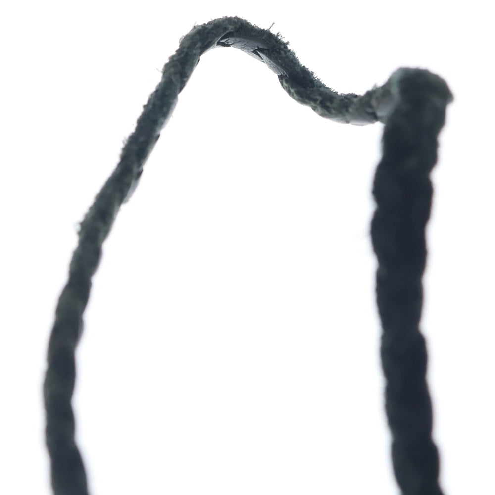 CHROME HEARTS(クロムハーツ) LEATHER BRAID SCROLL ネックレス レザーブレイドネックレス ブラック/シルバー BCA377