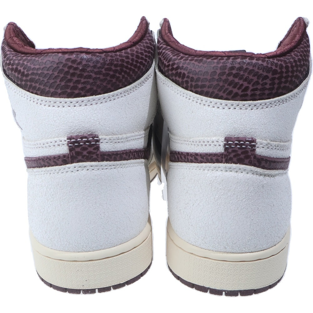 NIKE(ナイキ) ×A MA MANIERE AIR JORDAN 1 RETRO HIGH OG SP DO7097-100 アママニエール エアジョーダン1 ハイカットスニーカー アイボリー/ブラウン US12/30cm