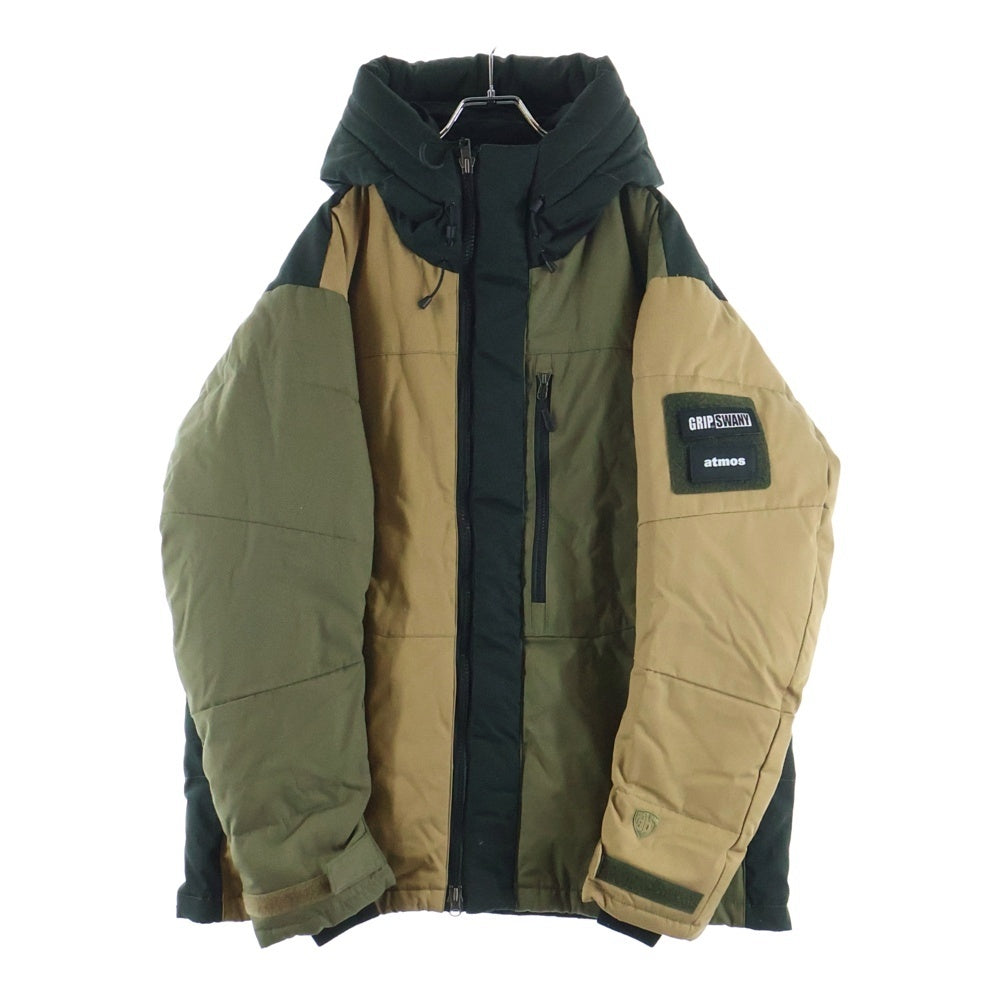 ATMOS(アトモス) ×GRIPSWANY FIREPROOF DOWN グリップスワニー 焚き火用 ダウンジャケット アウター ブラック/カーキ MAT21-A004