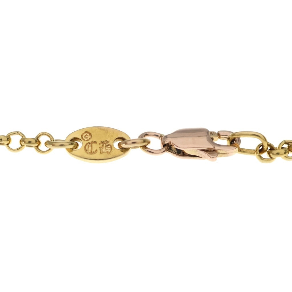 CHROME HEARTS(クロムハーツ) 22K NECKCHAIN R20 オールド ロールチェーンネックレス 20inch ゴールド BCA011