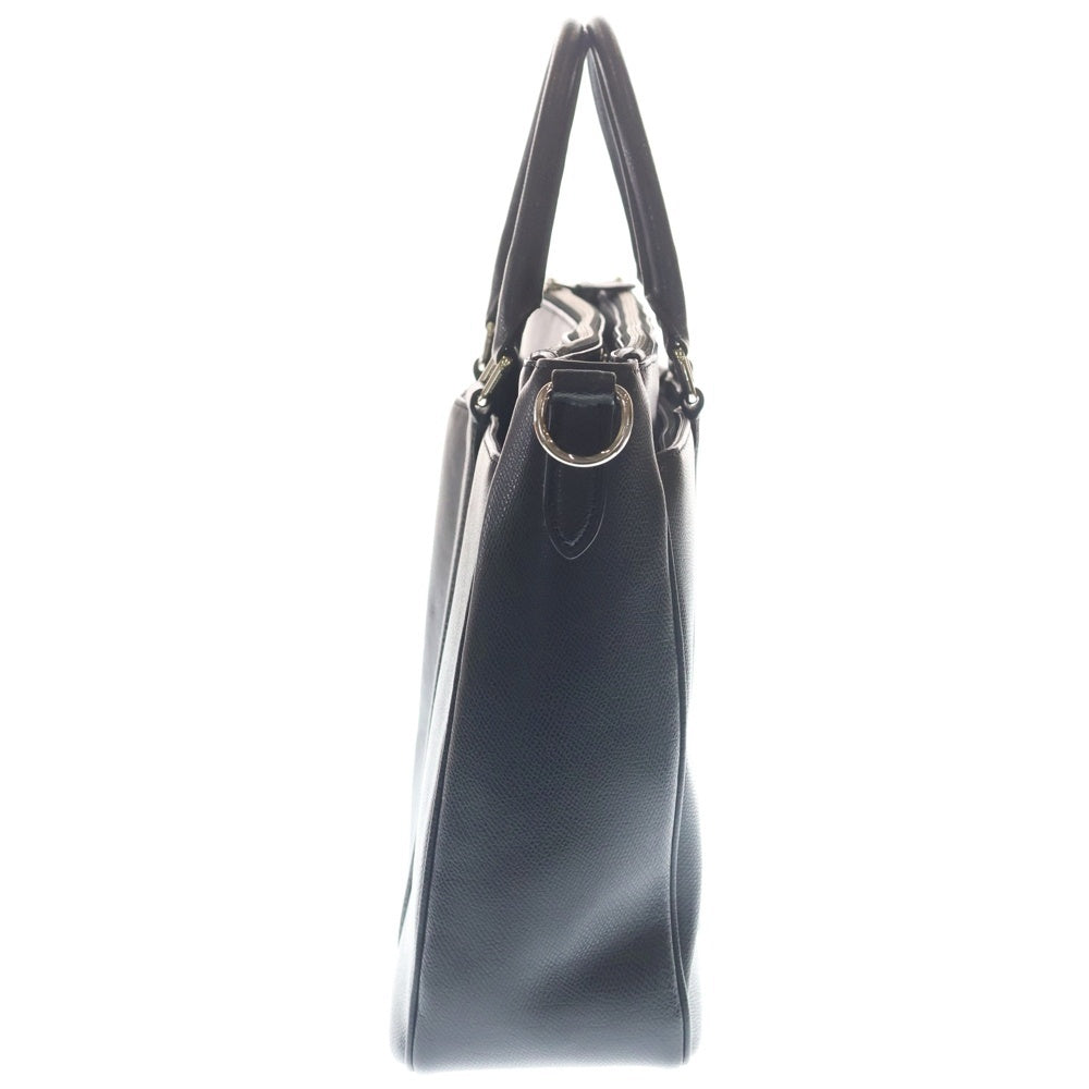COACH(コーチ) レザー ブリーフケース ビジネスバッグ ハンドバッグ トートバッグ ブラック レディース
