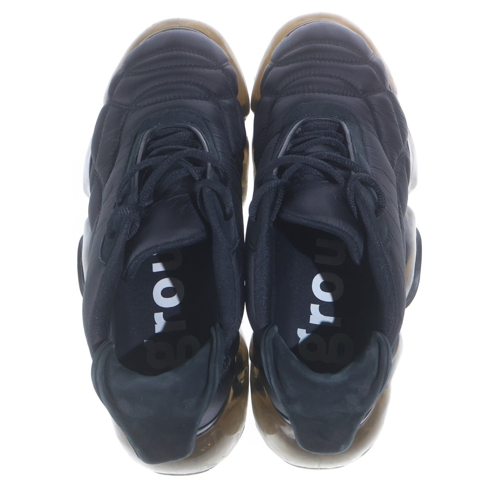 grounds(グラウンズ) MOOPIE COUPE キルティング ローカットスニーカー ブラック US12/30cm
