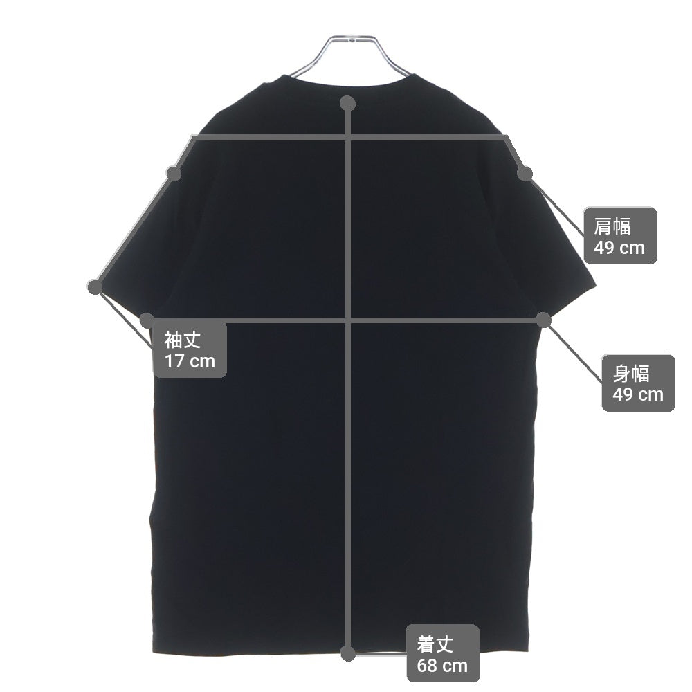 JIL SANDER +(ジルサンダープラス) ロゴパッチ コットン クルーネック 半袖Tシャツ カットソー ブラック JPUT706530MT24880812