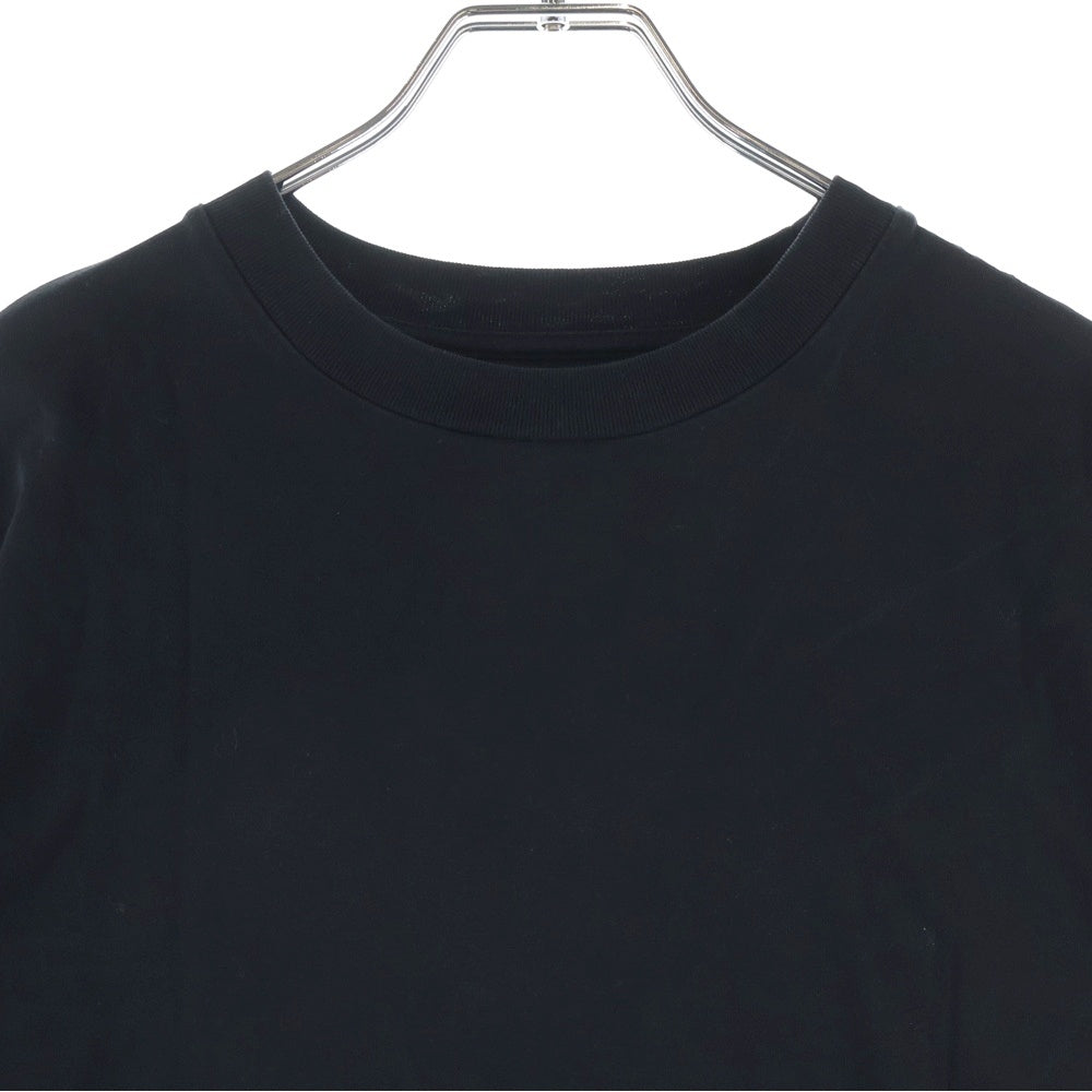 JIL SANDER +(ジルサンダープラス) ロゴパッチ コットン クルーネック 半袖Tシャツ カットソー ブラック JPUT706530MT24880812