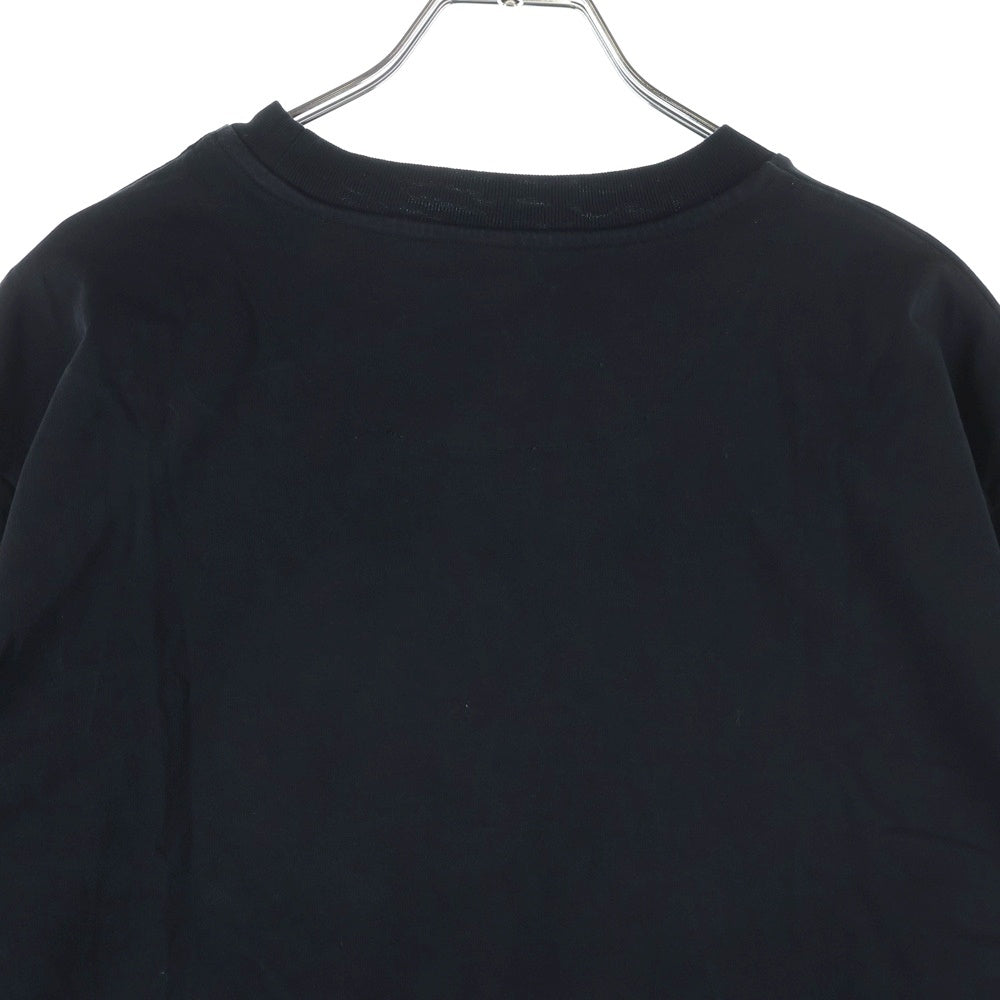 JIL SANDER +(ジルサンダープラス) ロゴパッチ コットン クルーネック 半袖Tシャツ カットソー ブラック JPUT706530MT24880812