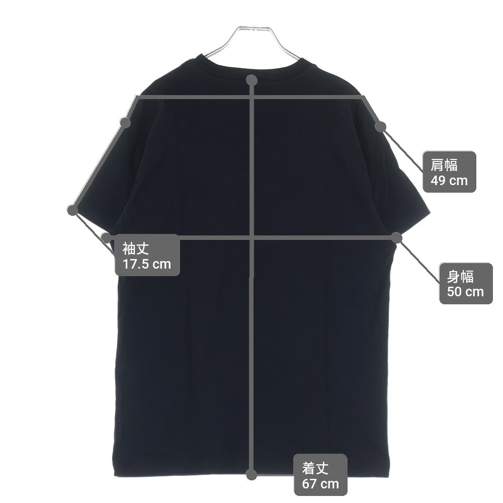 JIL SANDER +(ジルサンダープラス) ロゴパッチ コットン クルーネック 半袖Tシャツ カットソー ブラック JPUT706530MT24880812
