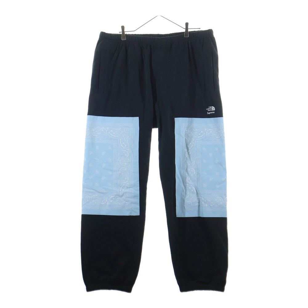 SUPREME(シュプリーム) 22SS ×THE NORTH FACE Bandana Sweatpant ノースフェイス バンダナ スウェットパンツ NB02210I ブラック