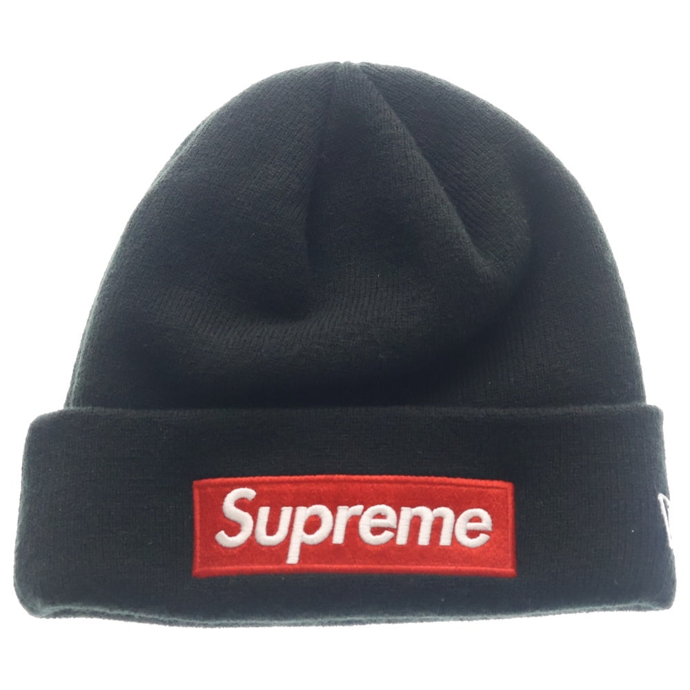 SUPREME(シュプリーム) 22AW ×NEWERA ニューエラ Box Logo Beanie ボックスロゴビーニー ニットキャップ 帽子 ブラック