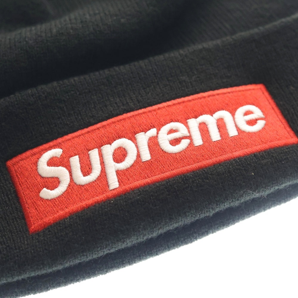 SUPREME(シュプリーム) 22AW ×NEWERA ニューエラ Box Logo Beanie ボックスロゴビーニー ニットキャップ 帽子 ブラック