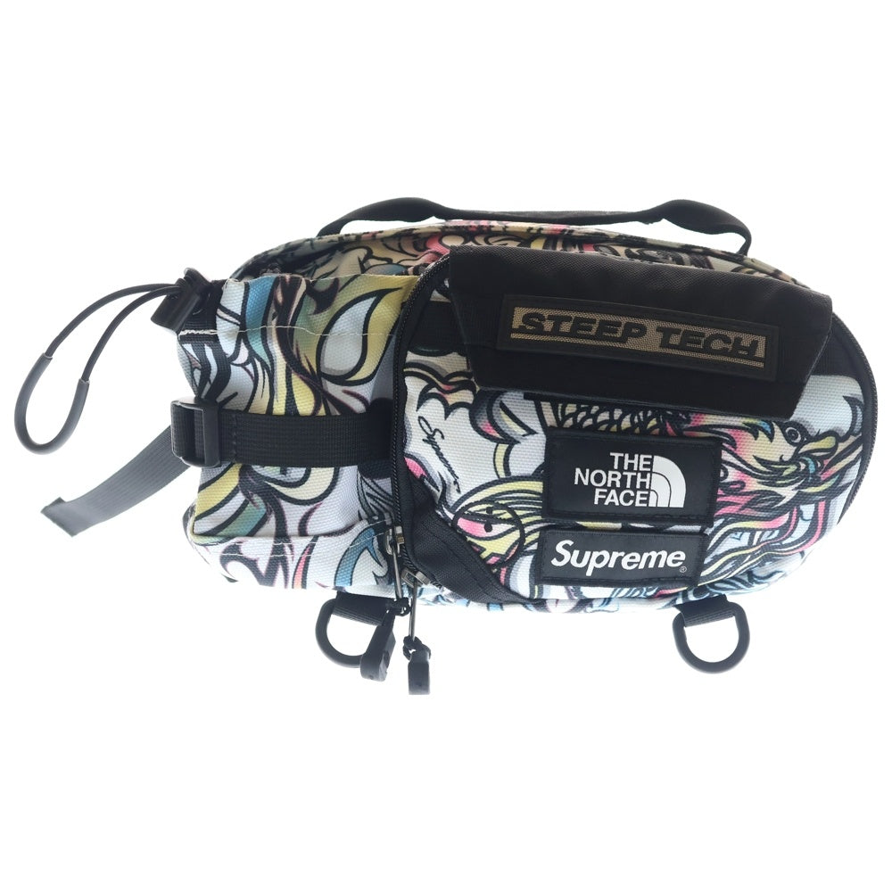 SUPREME(シュプリーム) 22AW ×THE NORTH FACE Steep Tech Waist Bag Multicolor Dragon スティープテックウエストバッグ マルチカラードラゴン ノースフェイス