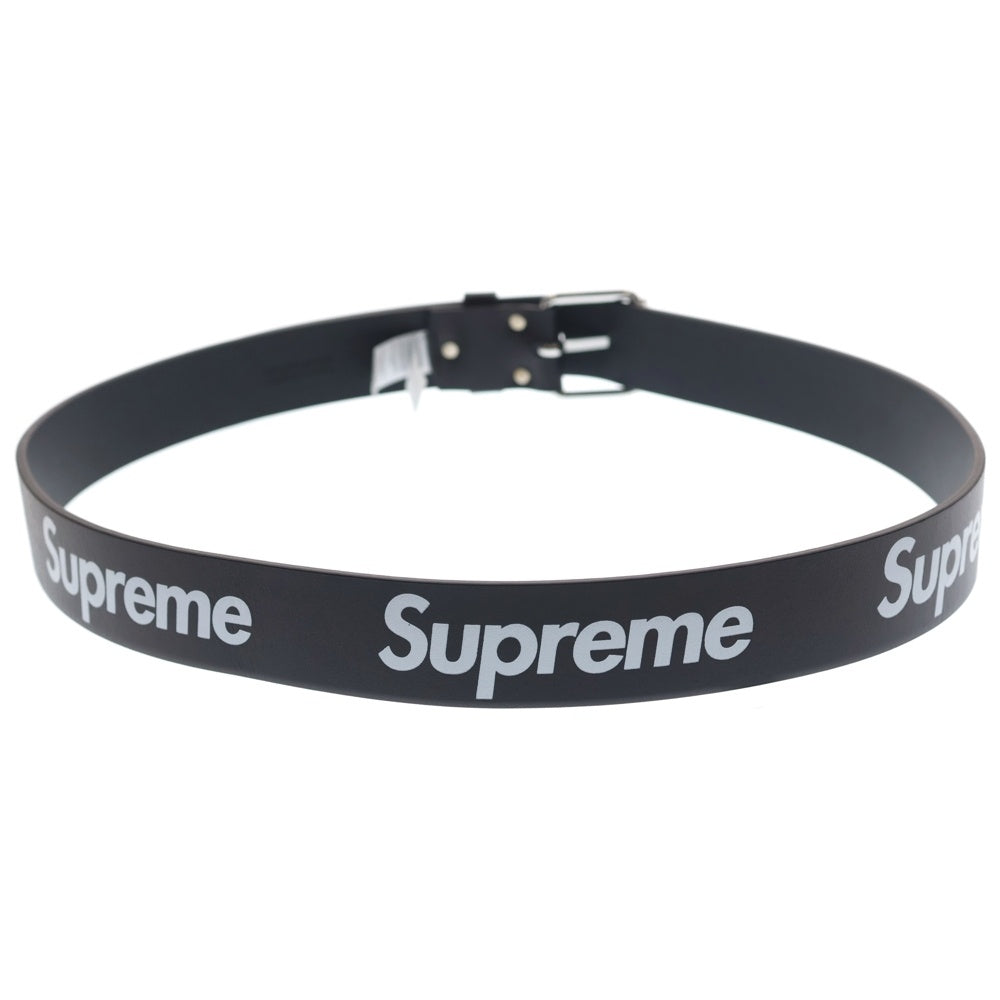 SUPREME(シュプリーム) 22SS Repeat Leather Belt シュプリーム リピートレザーベルト ブラック